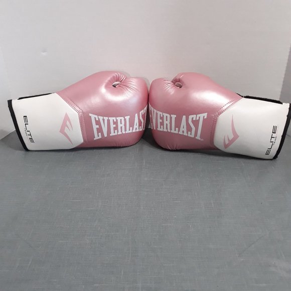 Everlast Accessories - Everlast Elite Pro Style Leather Boxing Gloves Pink Size M